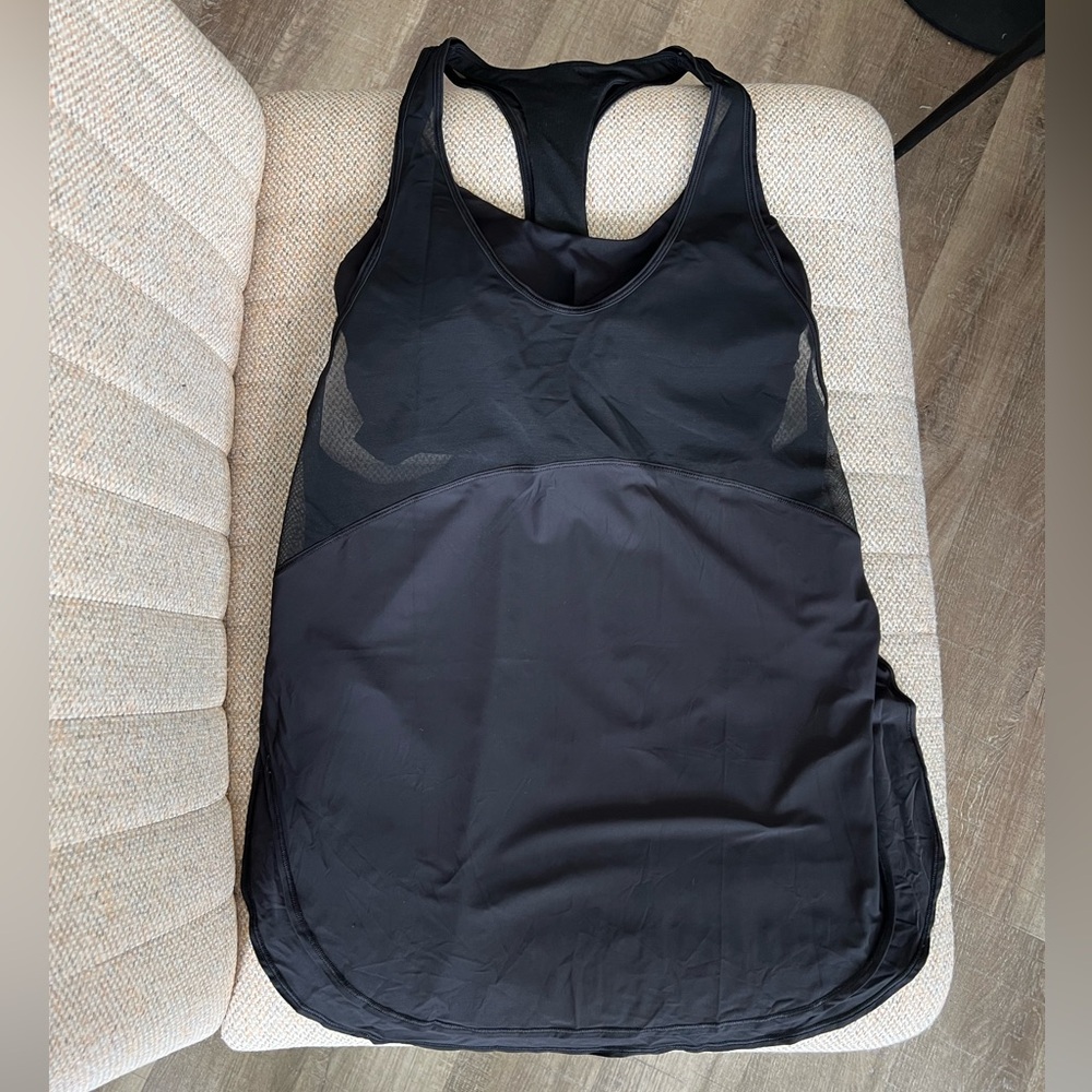 lululemon athletica Black Tank Top with built in bra